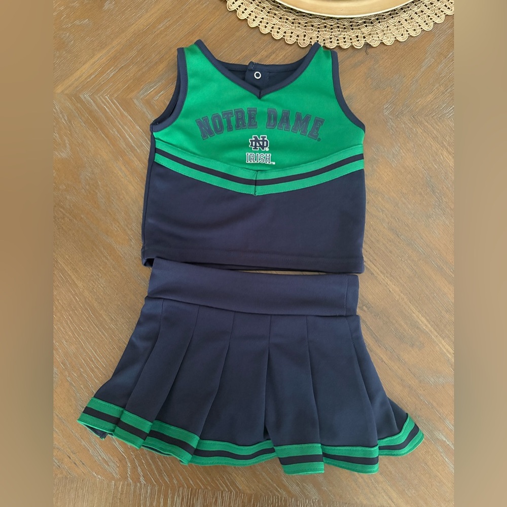 Notre Dame cheer outfit 2T